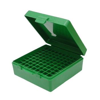 Mtm Ammo Box .38/.357 - 100-rounds Green