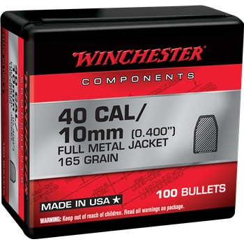 Winchester Ammo Centerfire Handgun, Win Wb40tc165x Bul 40    165 Fmj Retail  100/10