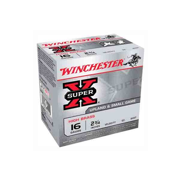 Winchester Super-x 16ga 2.75" - 25rd 10bx/cs 1295fps 1-1/8oz 6