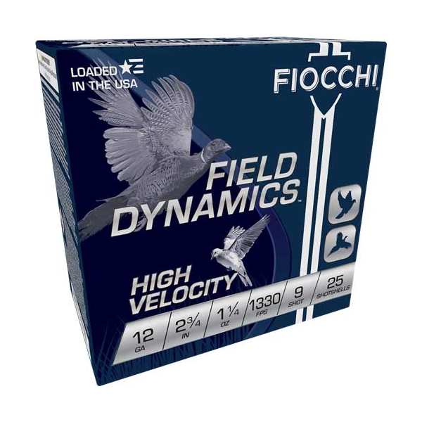 Fiocchi 12ga 2.75" 1330fps - 25rd 10bx/cs 1-1/4oz #9