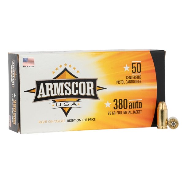 Armscor 380 Acp 95gr Fmj - 50rd 20bx/cs