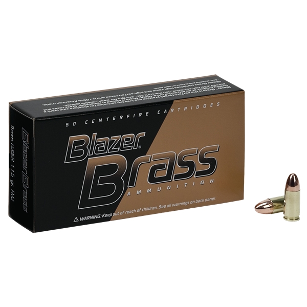 Cci Blazer, Cci 51991bb Blazer Brass 9mm 115 Fmj        100/5