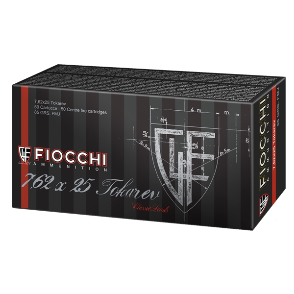 Fiocchi 7.62 Tokarev 85gr Fmj - 50rd 20bx/cs