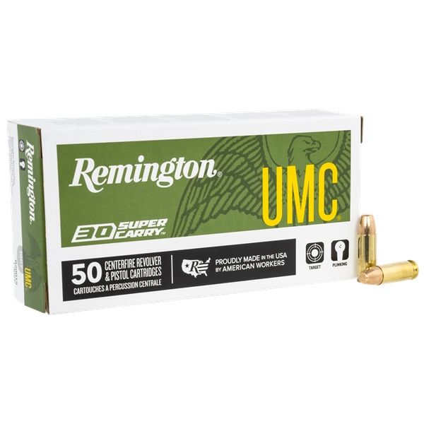 Remington Umc 30 Super Carry - 50rd 20bx/cs 100gr Fmj