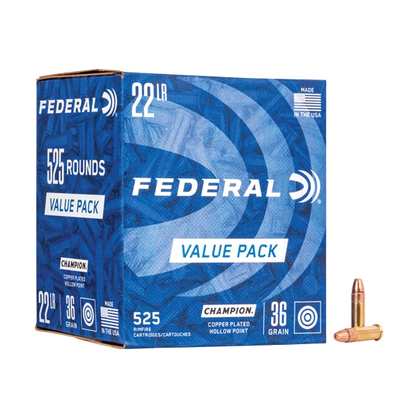 Federal 22 Lr 1260fps 36gr Hp - 525rd 10bx/cs