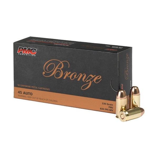 Pmc 45 Acp 230gr Fmj-rn - 50rd 20bx/cs