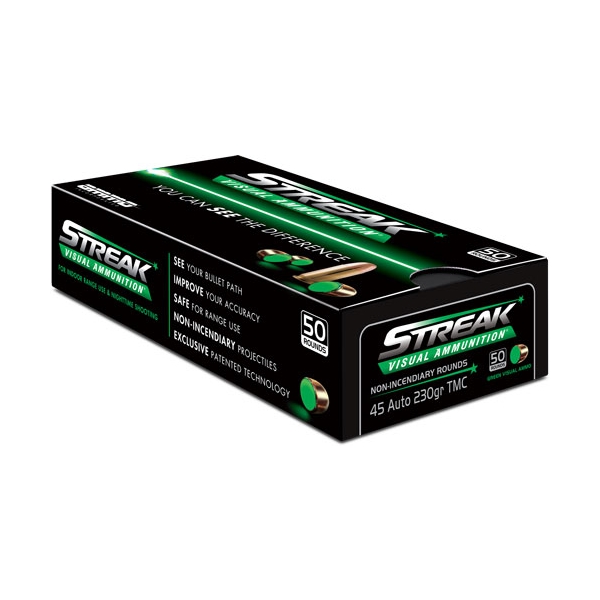 Ammo Inc 45acp 230gr Tmc Green - Streak 5ord 20bx/cs