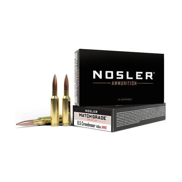 Nosler Match Grade 6.5cm 140gr - 20rd 10bx/cs Custom Comp Hpbt