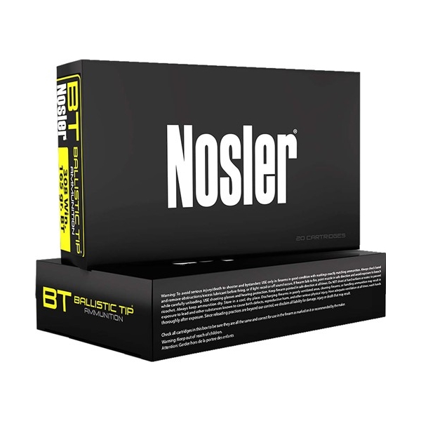 Nosler Bt 6.5cm 120gr - 20rd 10bx/cs Ballistic Tip