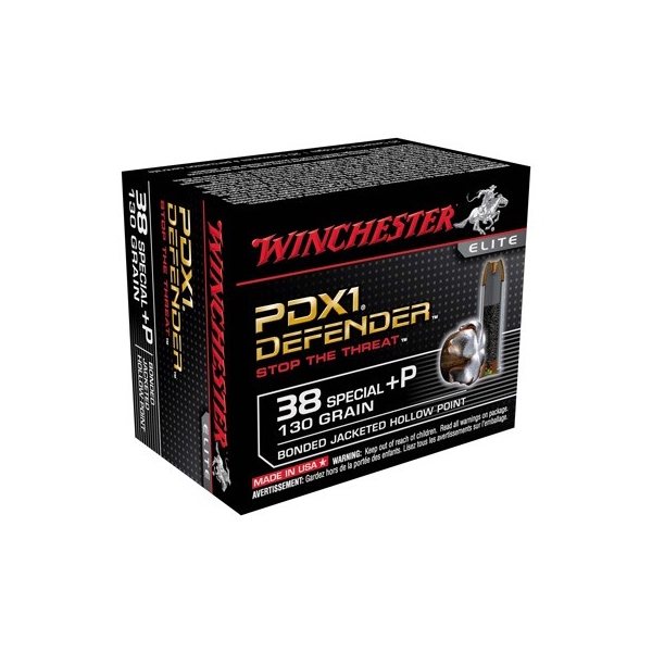 Winchester Supreme Elite 130gr - 20rd 10bx/cs 38sp+p Pdx1 Def