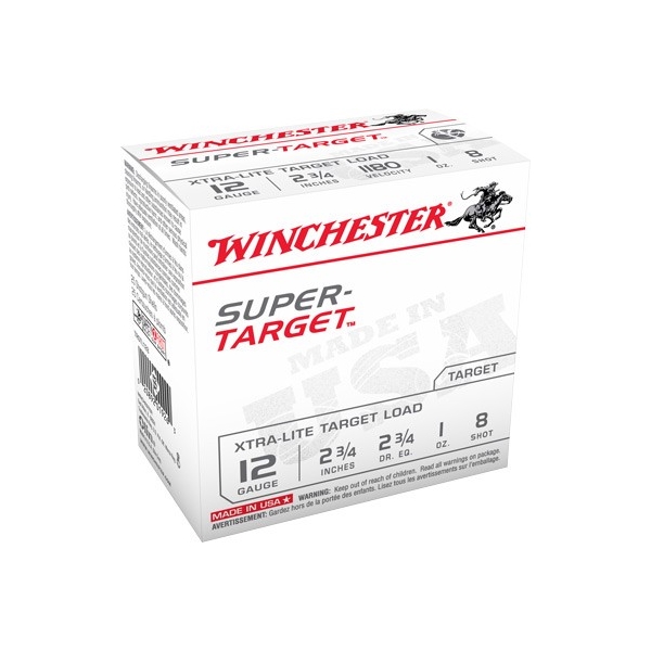 Winchester Super Target 12ga - Case Lots 1180fps #8