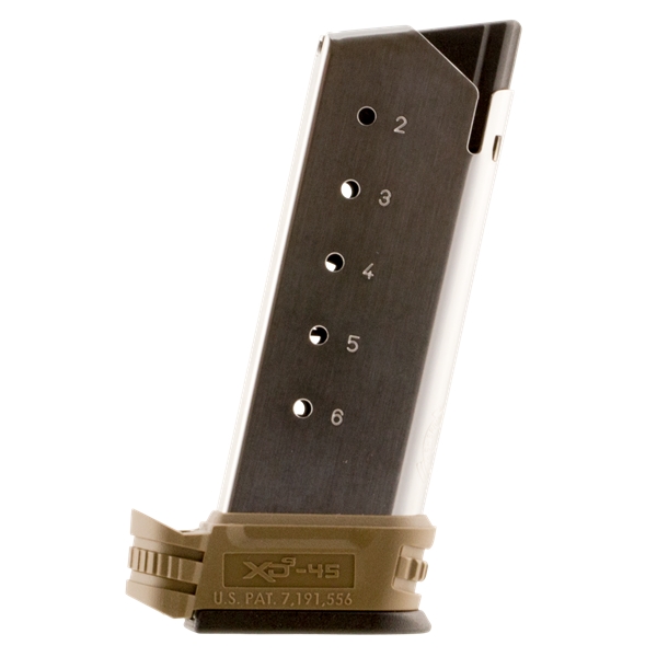 Springfield Armory Xd-s Gear, Spg Xds5002fde  Mag Xds 45 Bkst 2  Fde