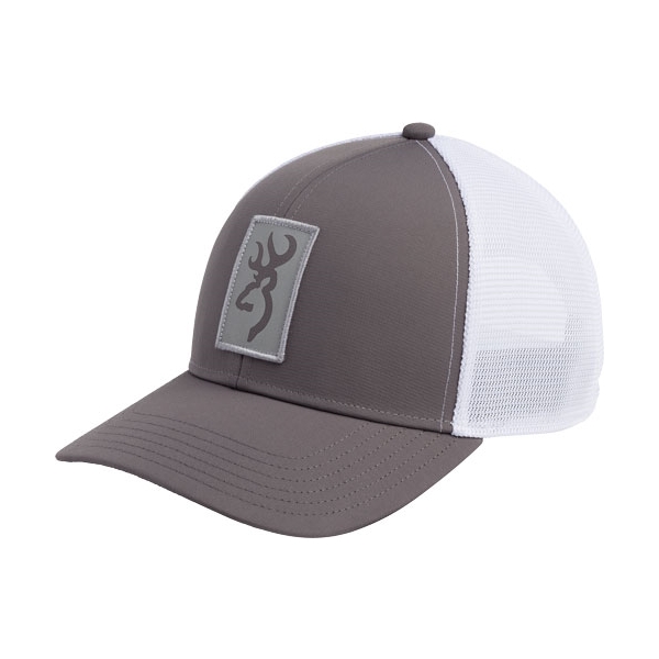 Browning Cap Beacon Logo - Gray W/rectangle Patch Adj