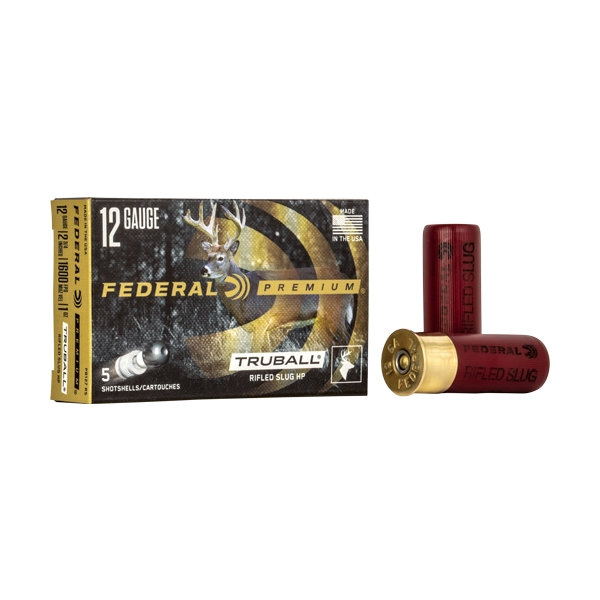 Federal Truball Slg 12ga 2.75" - 5rd 50bx/cs 1600fps 1oz