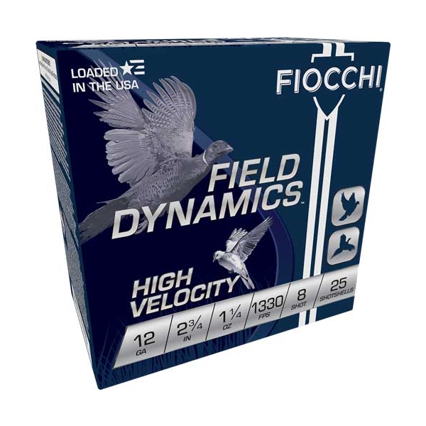 Fiocchi 12ga 2.75" 1330fps - 25rd 10bx/cs 1-1/4oz #8