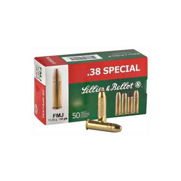 S&b 38 Special 158gr Fmj Rn - 50rd 20bx/cs