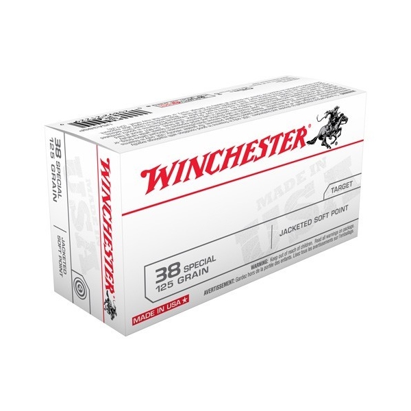 Winchester Usa 38 Special - 50rd 10bx/cs 125gr Jsp