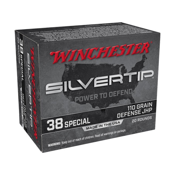 Winchester 38 Special 110gr - 20rd 10bx/cs Silvertip Jhp