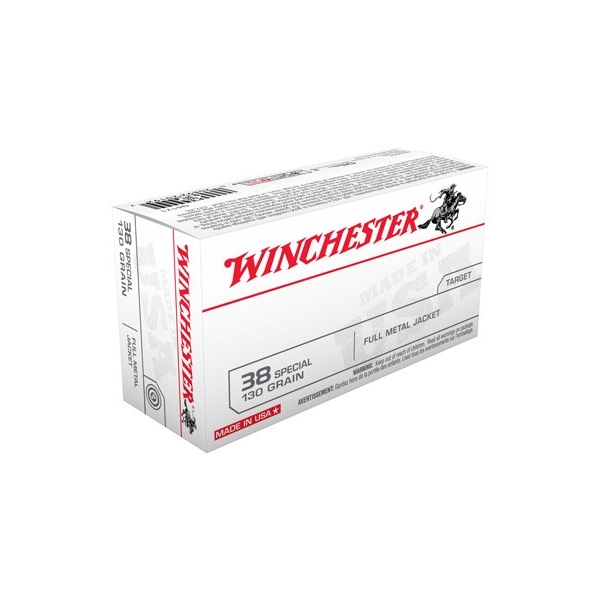 Winchester Usa 38 Special - 50rd 10bx/cs 130gr Fmj-rn