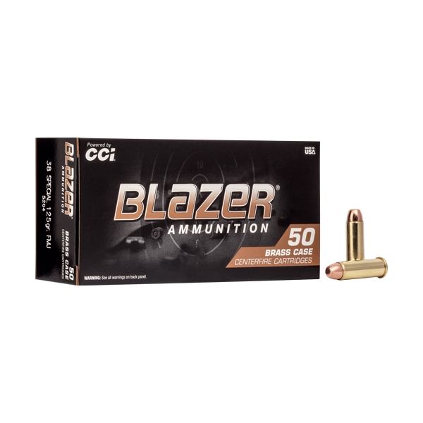 Cci 38 Spl 125gr Fmj Blazer - 50rd 20bx/cs Brass