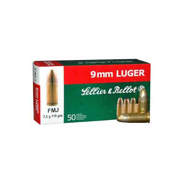 S&b 9mm Luger 115gr Fmj - 50rd 20bx/cs