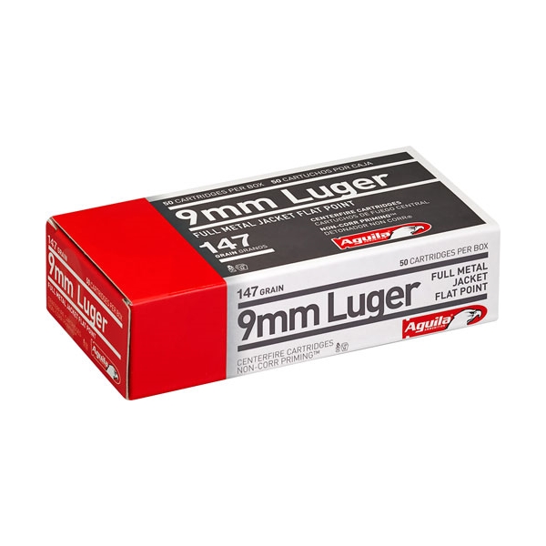 Aguila 9mm Luger 147gr Fmj-fp - 50rd 20bx/cs