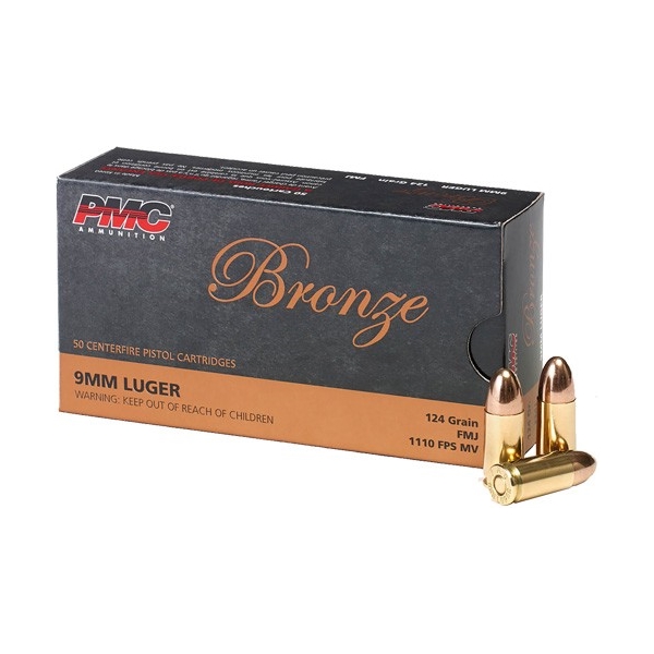 Pmc 9mm Luger 124gr Fmj - 50rd 20bx/cs