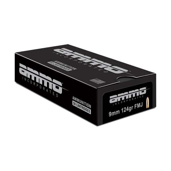 Ammo Inc 9mm 124gr Tmc - 50rd 20bx/cs