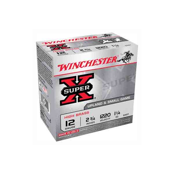 Winchester Super-x 12ga 2.75" - 25rd 10bx/cs 1220fps 1-1/4oz 4