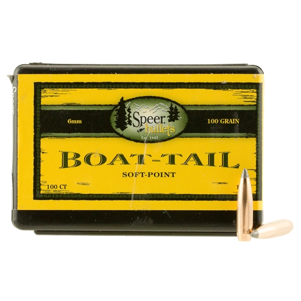 Speer Bullets Boat-tail, Speer 1220 Bull .243 100 Sptzbt    100