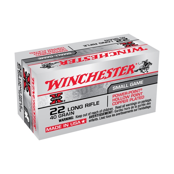 Winchester 22lr 40gr Lead Hp - 222rd 10bx/cs Case Lot