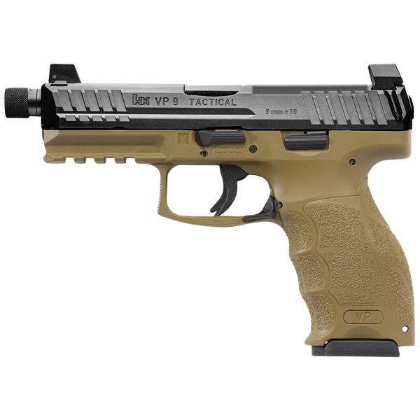 Hk Vp9, Hk 81000775 Vp9 Tactical   Fde  W/ 3-10rd Mags Ns