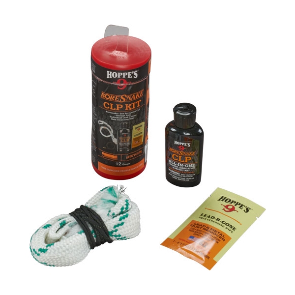 Hoppes Boresnake Cleaning Kit - Combo W/clp 12ga Shotgun