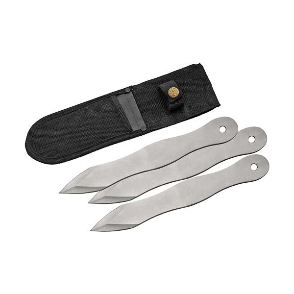 Szco Rite Edge 10" Throwing - Knife 3pc Set W/sheath