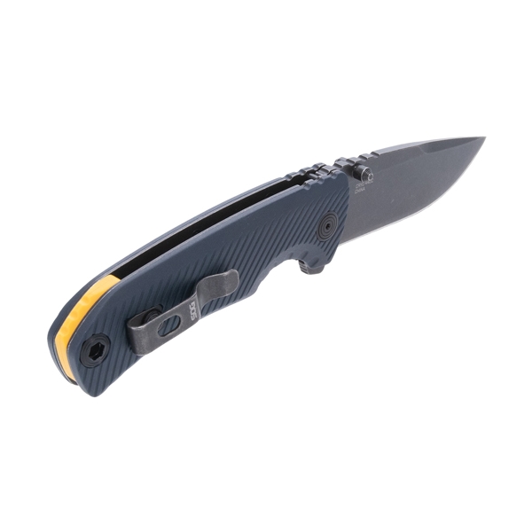 Sog Knife Tellus Atk 3.24" - Blade Sprg Asst Squid Ink/ylw