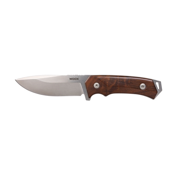 Woox Knife Rock 62 Fixed Blade - 4.25" Gray/walnut Plain Handl!