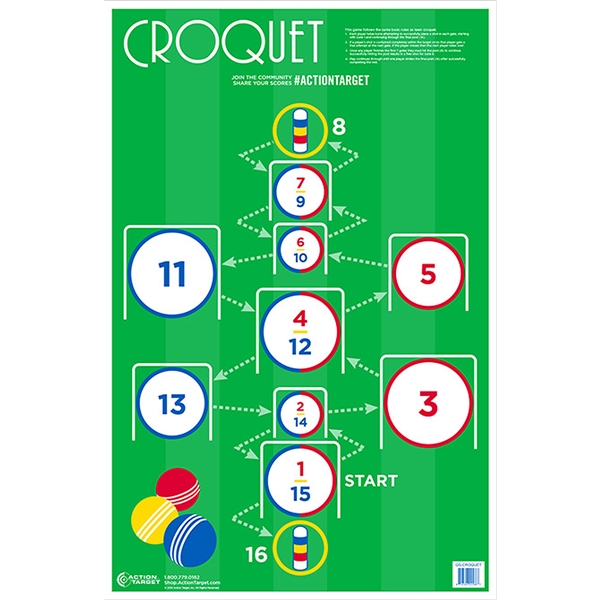 Action Target Inc Action, Action Gscroquet100     Croquet             100 Bx