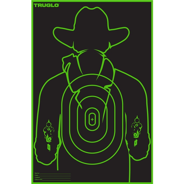 Truglo Tru-see, Tru Tg-tg16a6     Target Gunslinger 12x18 6pk