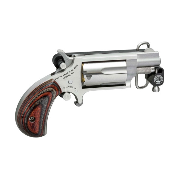 Naa Mini-revolver .22lr 1-1/8" - S/s Matte Wood W/belt Buckle