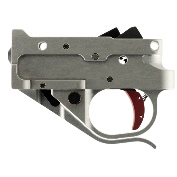 Timney Triggers Replacement Trigger, Timney 1022-2c-16  Rug 1022 Silvr Housing Red Shoe