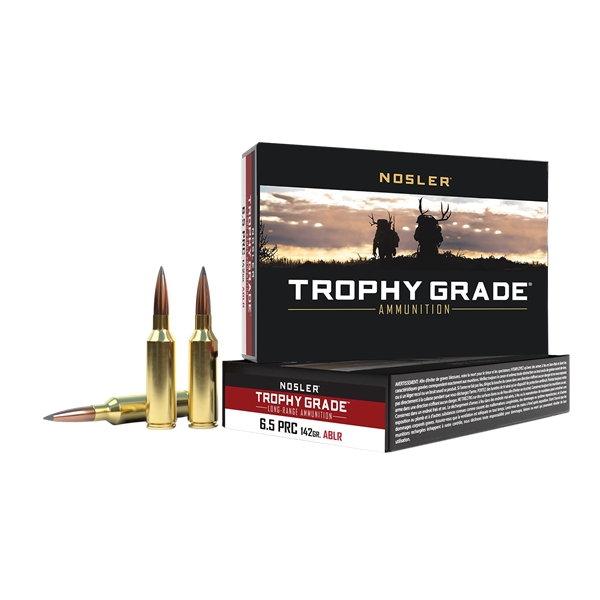 Nosler Trophy Grade Long-range, Nosler 61232 Tga-6.5 Prc 142gr Ablr          20/10