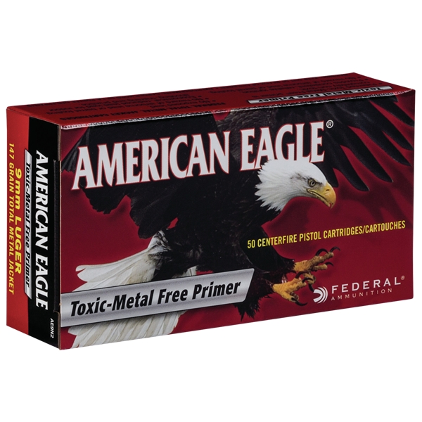 Federal American Eagle, Fed Ae9n2         9mm Lug  147 Tmj         50/20