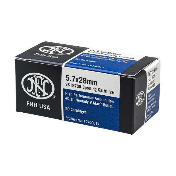 Fn 5.7x28mm 40gr.v-max Ss197sr - 50rd 40bx/cs