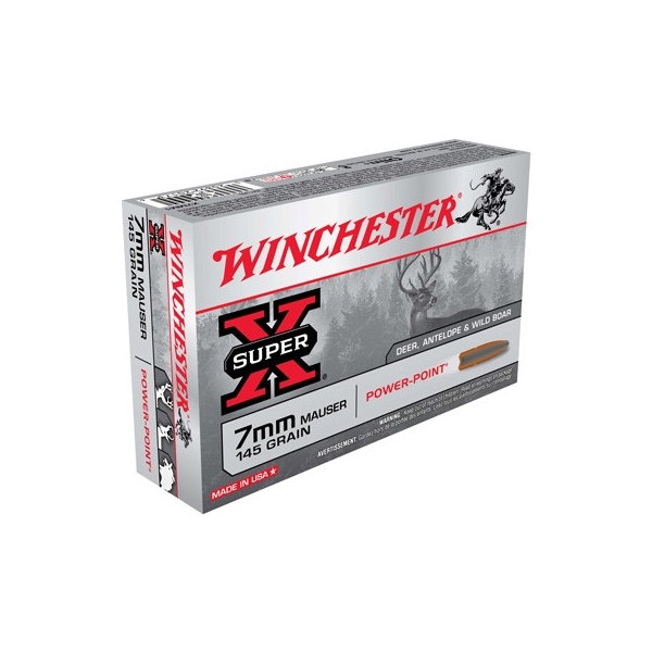 Winchester Super-x 7x57 Mauser - 145gr Power Point 20rd 10bx/cs