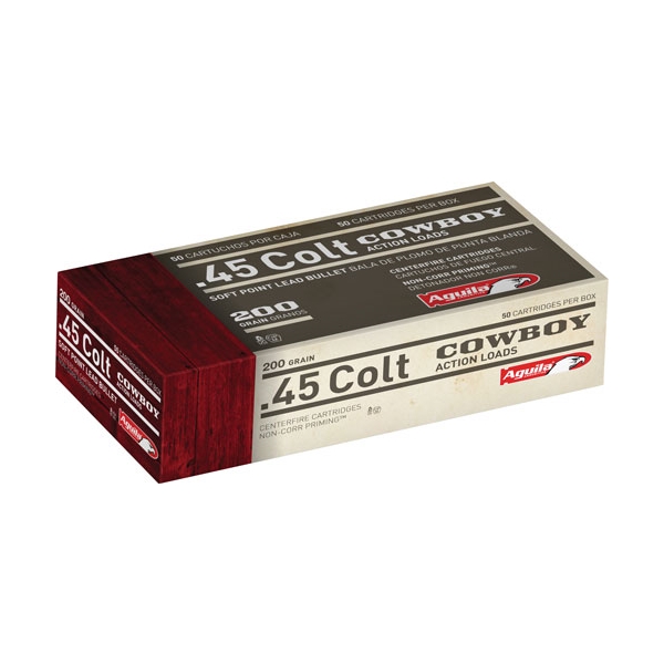 Aguila 45 Long Colt 200gr - 50rd 10bx/cs Lead Sp