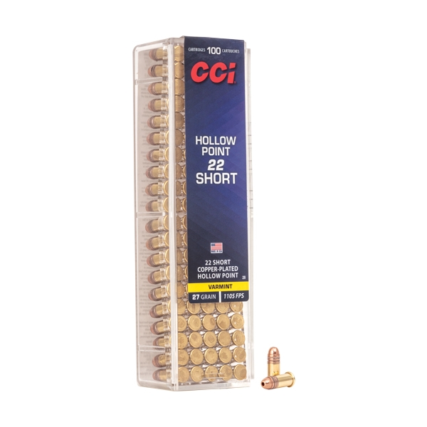 Cci 22 Short 1080fps 27gr Lhp - 100rd 50bx/cs