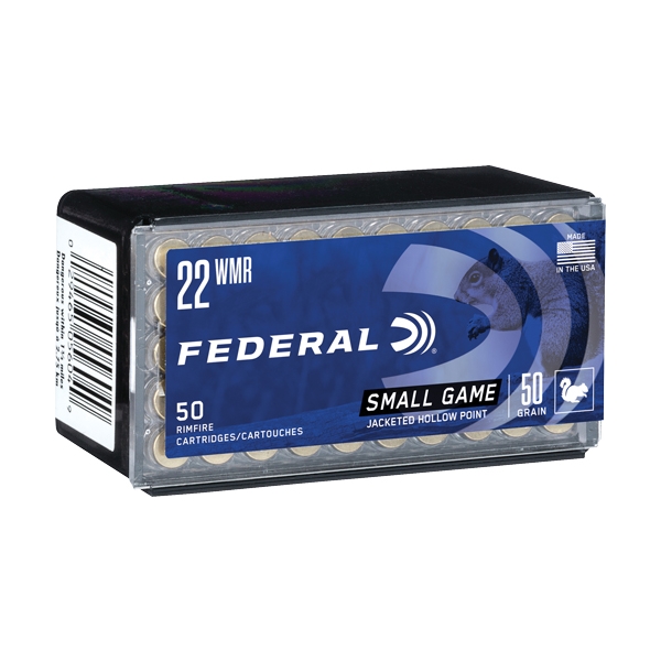 Federal 22 Wmr 1530fps 50gr - Jhp 50rd 60bx/cs