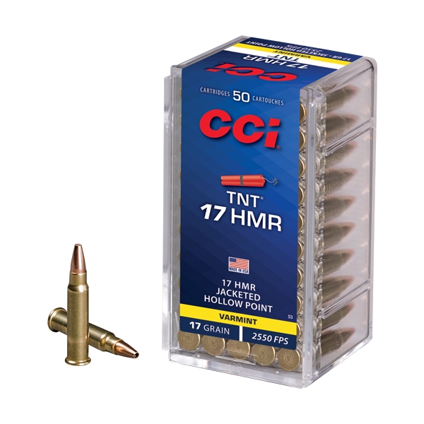 Cci 17hmr 2550fps 17gr Tnt-hp - 50rd 40bx/cs