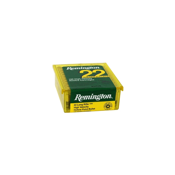 Remington 22 Lr High Velocity - 36gr Lead-hp 100rd 50bx/cs