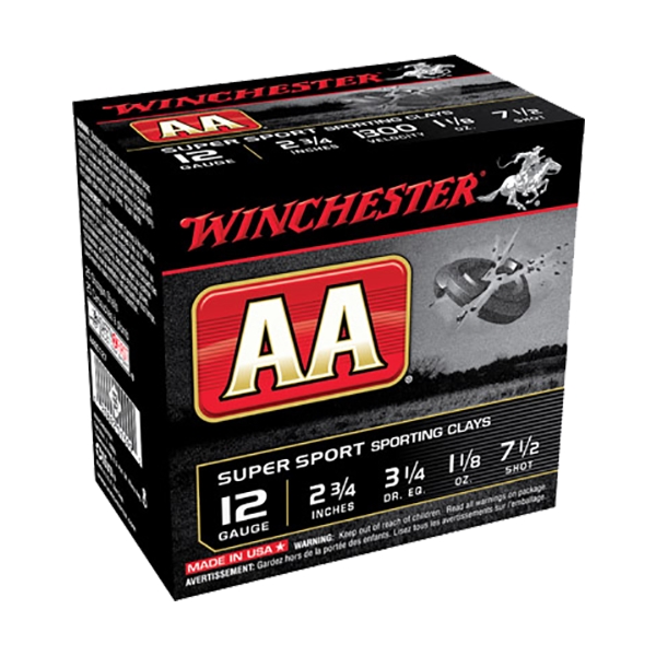 Winchester Ammo Aa, Win Aasc127    Aa Spt Cly   11/8     25/10